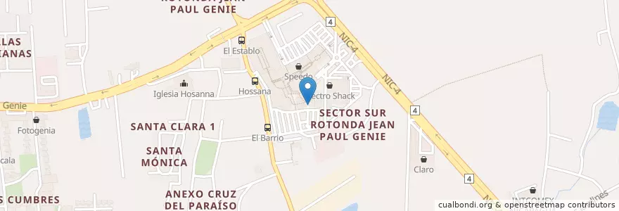 Mapa de ubicacion de Pia Bistro en 니카라과, Departamento De Managua, Managua (Municipio).