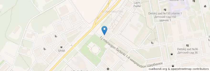 Mapa de ubicacion de Farmani en Rusia, Приволжский Федеральный Округ, Óblast De Nizhni Nóvgorod, Городской Округ Нижний Новгород.