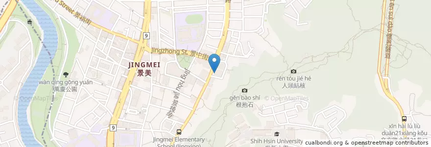 Mapa de ubicacion de 貴族世家牛排館 en Taiwan, Nuova Taipei, Taipei, 文山區.
