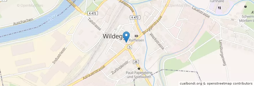 Mapa de ubicacion de Sale e Pepe en Schweiz/Suisse/Svizzera/Svizra, Aargau, Bezirk Lenzburg, Möriken-Wildegg.