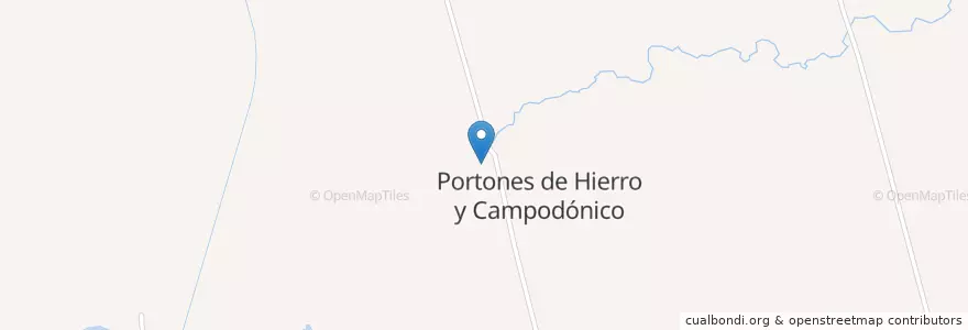 Mapa de ubicacion de Portones de Hierro y Campodónico en Portones De Hierro Y Campodónico.