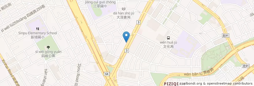 Mapa de ubicacion de 極鮮火鍋 en Taiwan, 新北市, 板橋區.