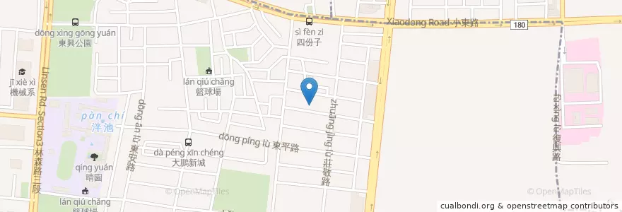 Mapa de ubicacion de 念字聖堂 en 台湾, 台南市, 東区.