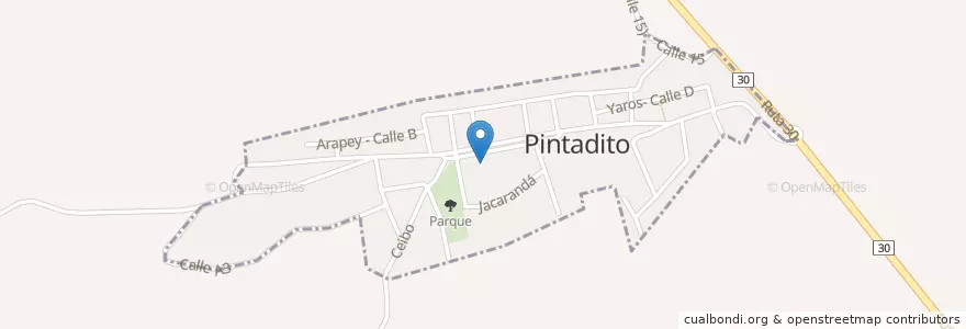Mapa de ubicacion de Pintadito en Pintadito.