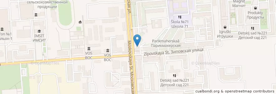 Mapa de ubicacion de BSGV en Russia, South Federal District, Krasnodar Krai, Krasnodar Municipality.