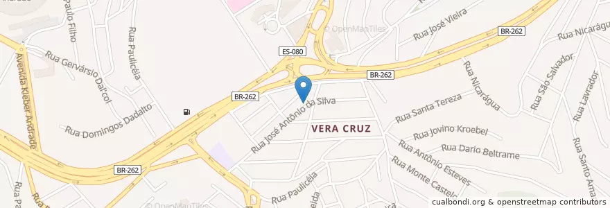 Mapa de ubicacion de CMEI Maria Aparecida Lacerda Moura en 브라질, 남동지방, 이스피리투산투, Região Geográfica Intermediária De Vitória, Região Metropolitana Da Grande Vitória, Microrregião Vitória, Cariacica.