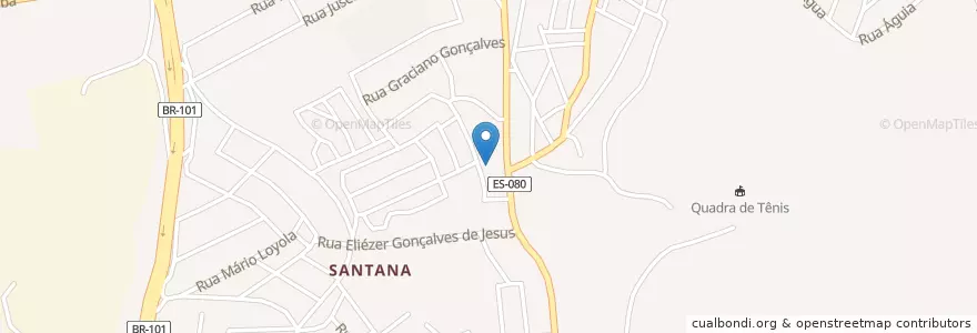 Mapa de ubicacion de Colégio Castro Alves en Brezilya, Güneydoğu Bölgesi, Espírito Santo, Região Geográfica Intermediária De Vitória, Região Metropolitana Da Grande Vitória, Microrregião Vitória, Cariacica.
