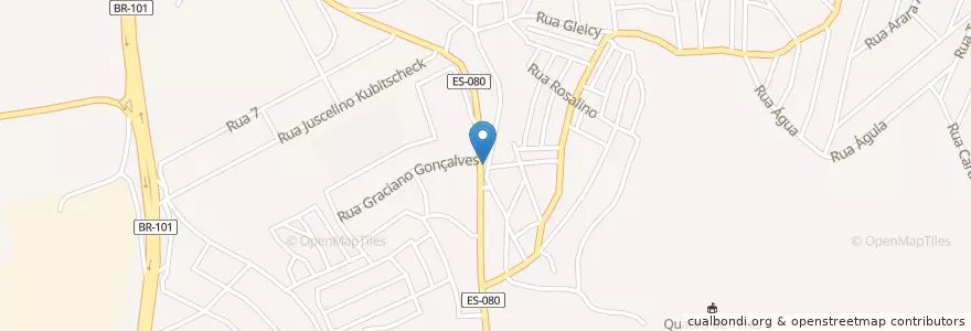 Mapa de ubicacion de EMEF Vienna Rosetti Guterres (Anexo) en Brasil, Região Sudeste, Espírito Santo, Região Geográfica Intermediária De Vitória, Região Metropolitana Da Grande Vitória, Microrregião Vitória, Cariacica.