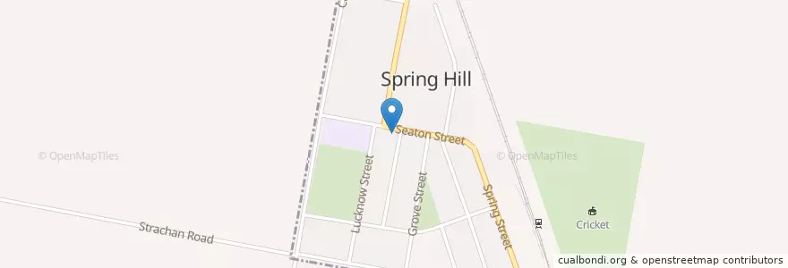 Mapa de ubicacion de Spring Hill Post Office en オーストラリア, ニューサウスウェールズ, Cabonne Council.