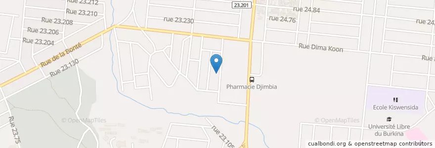 Mapa de ubicacion de Église des Assemblées de Dieu en 布基纳法索, Centre, Kadiogo, 瓦加杜古.