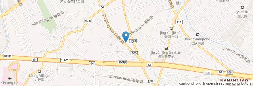 Mapa de ubicacion de 順大醫院 en تایوان, 新北市, 中和區.