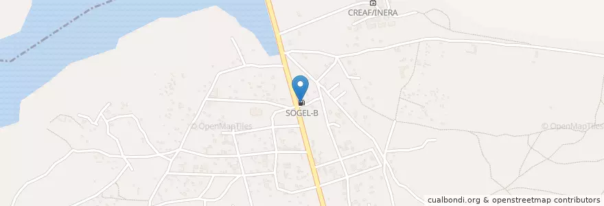 Mapa de ubicacion de SOGEL-B en ブルキナファソ, Centre, Kadiogo, ワガドゥグー.