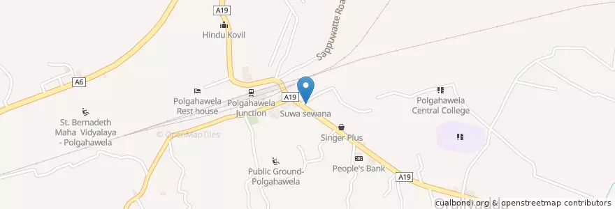 Mapa de ubicacion de The Union Pharmacy en Seri-Lanca, වයඹ පළාත, කුරුණෑගල දිස්ත්‍රික්කය.