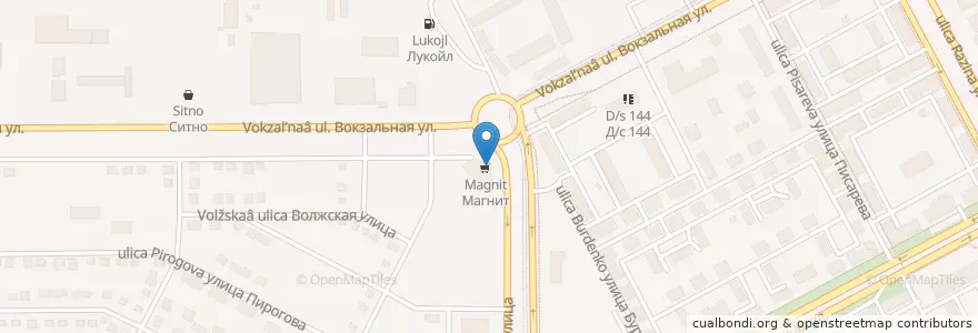 Mapa de ubicacion de Сбербанк en Russia, Уральский Федеральный Округ, Oblast' Di Čeljabinsk, Магнитогорский Городской Округ.