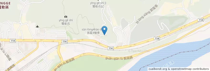 Mapa de ubicacion de 孫龍5號亭 en تايوان, تايبيه الجديدة, 鶯歌區.