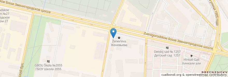 Mapa de ubicacion de Имплант-Эксперт en Russia, Distretto Federale Centrale, Москва, Центральный Административный Округ, Пресненский Район.