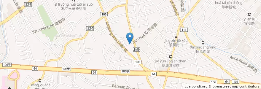 Mapa de ubicacion de 溫州大餛飩 en Tayvan, 新北市, 中和區.