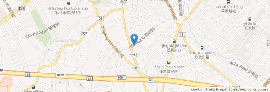 Mapa de ubicacion de 趙耀軍耳鼻喉科診所 en تایوان, 新北市, 中和區.