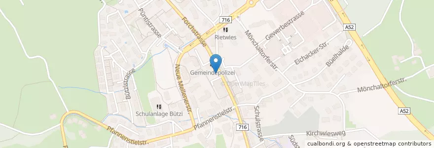 Mapa de ubicacion de Peter en Suíça, Zurique, Bezirk Uster, Egg.