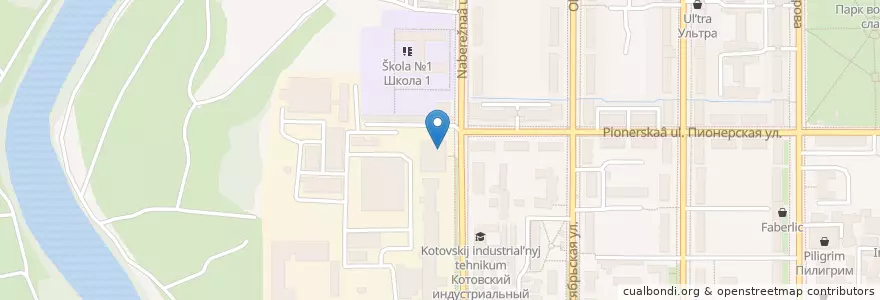 Mapa de ubicacion de Столовая en Rusya Federasyonu, Центральный Федеральный Округ, Tambov Oblastı, Городской Округ Котовск.