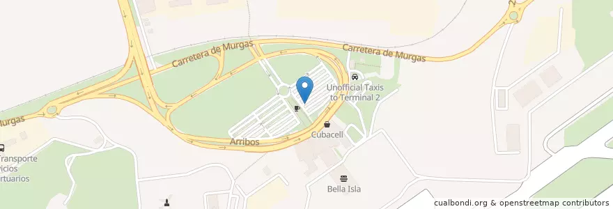 Mapa de ubicacion de Cubacar - Jose Marti Airport Terminal 3 en Cuba, L'Avana, Boyeros.