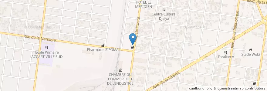 Mapa de ubicacion de LA SIRENE en Burquina Faso, Hauts-Bassins, Houet.