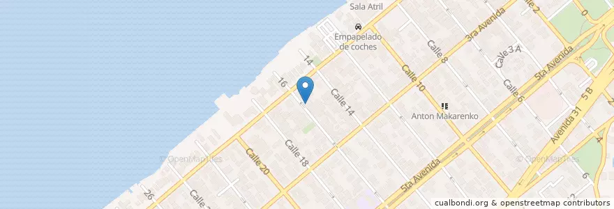 Mapa de ubicacion de Paladar La Esperanza en 쿠바, La Habana.