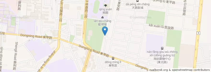 Mapa de ubicacion de 活石牙醫診所 en Taiwan, 臺南市, 東區.