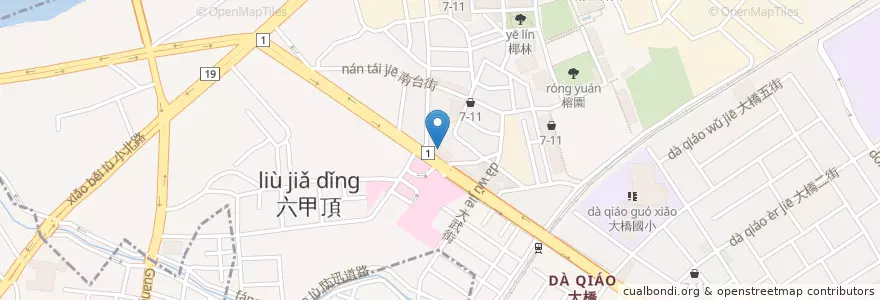 Mapa de ubicacion de 永康藥局 en 臺灣, 臺南市, 永康區.