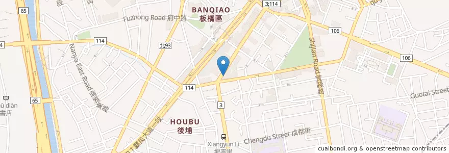 Mapa de ubicacion de 街角二號 en Taiwan, Nuova Taipei, Distretto Di Banqiao.