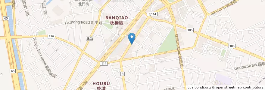 Mapa de ubicacion de 巨匠電腦 en Taiwan, New Taipei, Banqiao District.