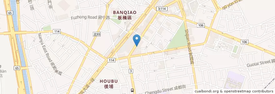 Mapa de ubicacion de 西堤牛排 en Taiwan, Nuova Taipei, Distretto Di Banqiao.