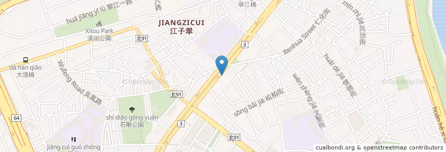 Mapa de ubicacion de 第一商業銀行 en 臺灣, 新北市, 板橋區.