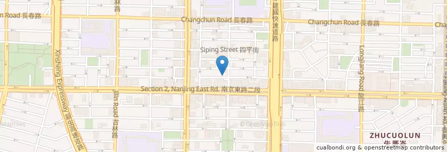 Mapa de ubicacion de 大王麵線 en Taiwan, 新北市, Taipé, 中山區.
