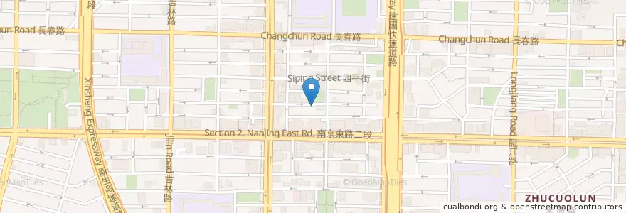 Mapa de ubicacion de 麋鹿祕密 en تایوان, 新北市, تایپه, 中山區.