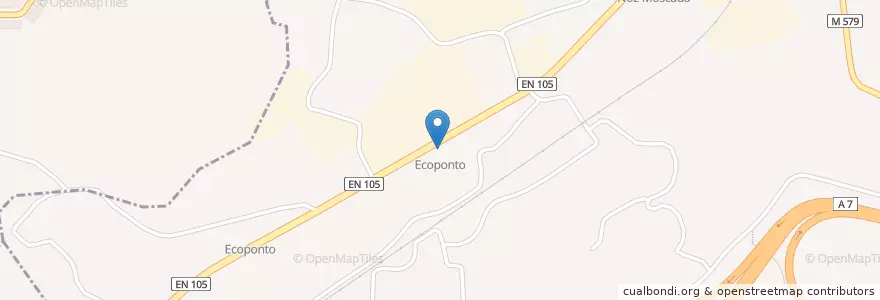 Mapa de ubicacion de Ecoponto en Portugal, Nord, Braga, Ave, Guimarães.