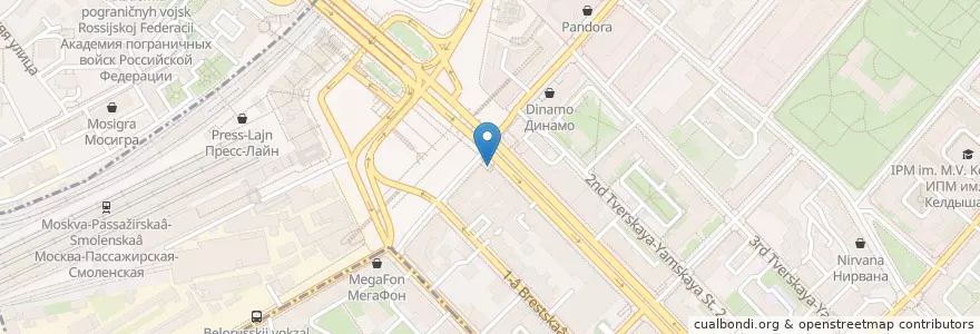 Mapa de ubicacion de Гурмэ Кебаб en Russia, Distretto Federale Centrale, Москва, Центральный Административный Округ, Тверской Район.