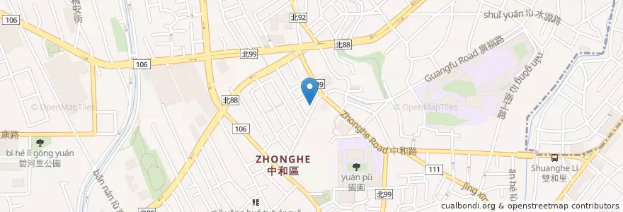 Mapa de ubicacion de 合安牙醫診所 en Taiwan, 新北市, 中和區.