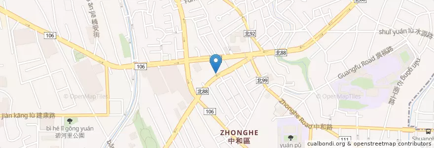 Mapa de ubicacion de 錦成牙醫診所 en Taiwan, Nuova Taipei, Džonghė.
