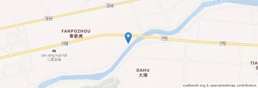 Mapa de ubicacion de 三星鄉 en Tayvan, 臺灣省, 宜蘭縣, 三星鄉.