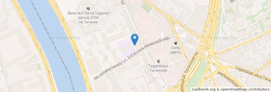 Mapa de ubicacion de Участковый пункт полиции №45 en روسيا, Центральный Федеральный Округ, Москва, Центральный Административный Округ, Таганский Район.