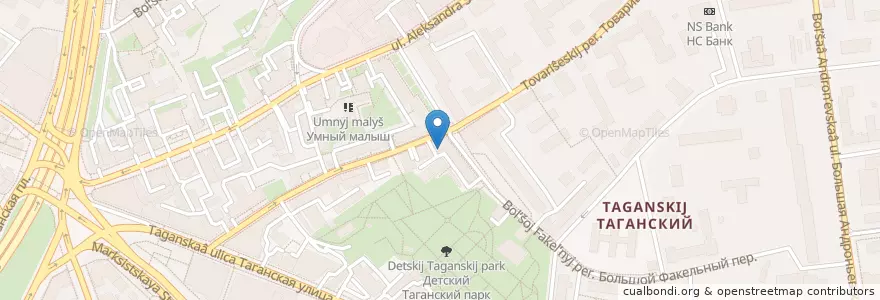 Mapa de ubicacion de Dental Doctor Martin en 俄罗斯/俄羅斯, Центральный Федеральный Округ, Москва, Центральный Административный Округ, Таганский Район.