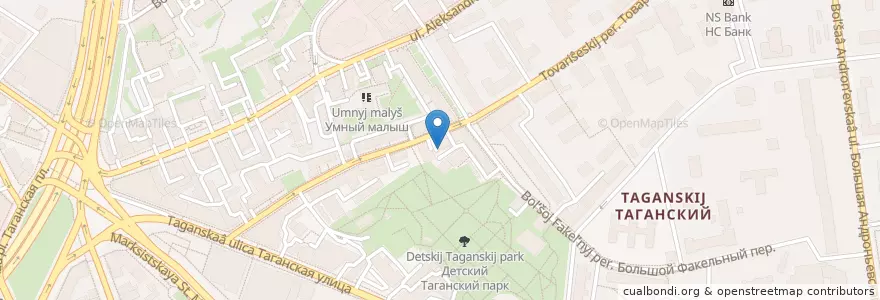 Mapa de ubicacion de Кредэ Эксперто en Rusia, Distrito Federal Central, Москва, Distrito Administrativo Central, Таганский Район.