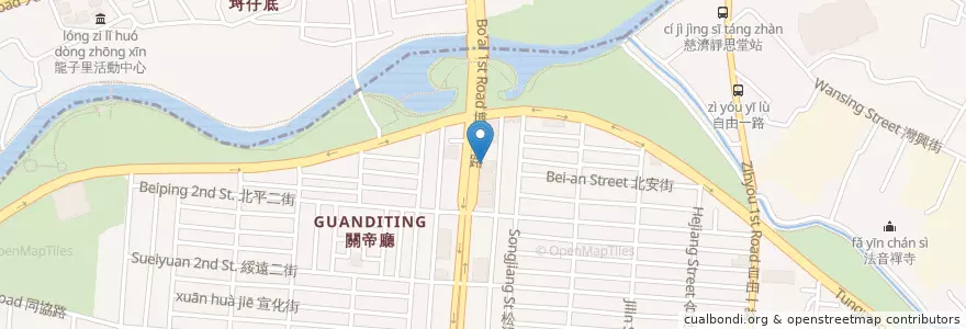 Mapa de ubicacion de 高雄博愛路郵局 en Taiwán, Kaohsiung, 三民區.