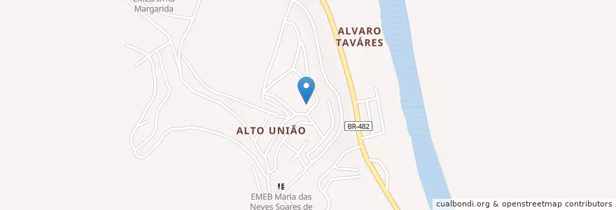 Mapa de ubicacion de EMEB Monteiro Lobato en Brasil, Região Sudeste, Espírito Santo, Região Geográfica Intermediária De Cachoeiro De Itapemirim, Microrregião Cachoeiro De Itapemirim, Cachoeiro De Itapemirim.