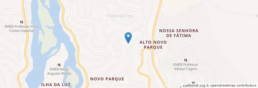 Mapa de ubicacion de EMEB Professor Florisbelo Neves en Brasilien, Südosten, Espírito Santo, Região Geográfica Intermediária De Cachoeiro De Itapemirim, Microrregião Cachoeiro De Itapemirim, Cachoeiro De Itapemirim.