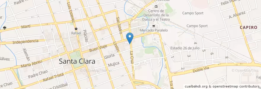 Mapa de ubicacion de El Gordo en Cuba, Villa Clara, Santa Clara, Ciudad De Santa Clara.