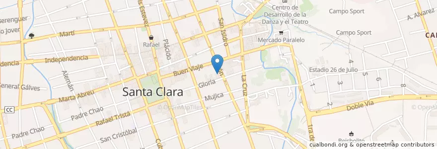Mapa de ubicacion de Escuela de idiomas Miguel de Cervantes en Cuba, Villa Clara, Santa Clara, Ciudad De Santa Clara.