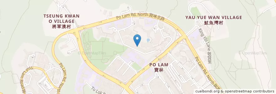 Mapa de ubicacion de 寶林郵政局 Po Lam Post Office en 中国, 广东省, 香港 Hong Kong, 新界 New Territories, 西貢區 Sai Kung District.