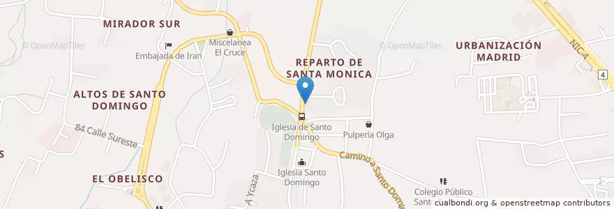 Mapa de ubicacion de Mi Pancito en Nicaragua, Departamento De Managua, Managua (Municipio).